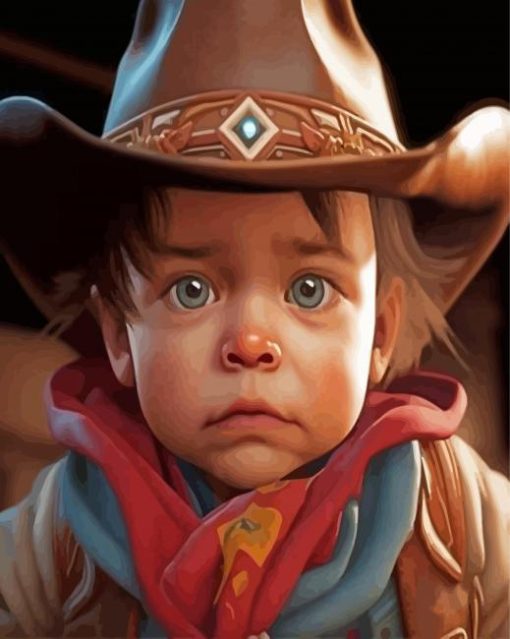 Baby Cowboy Diamond Painting