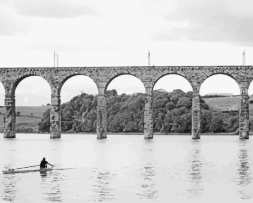 Berwick Kayaking On River Tweed Diamond Painting