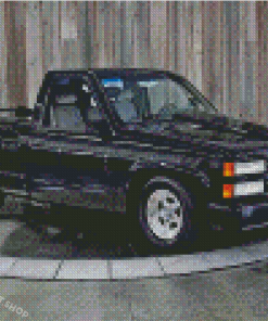 Black 1990 Chevy Diamond Painting