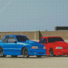 Blue And Red Mustang Fox Body Diamond Painting