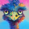 Blue Emu Bird Diamond Painting