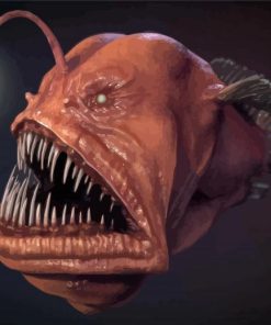 Brown Anglerfish Diamond Painting