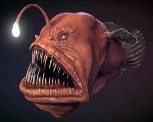 Brown Anglerfish Diamond Painting