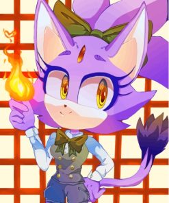 Cool Blaze The Cat Diamond Painting