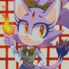 Cool Blaze The Cat Diamond Painting