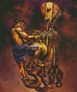 Cool Steel Worker Diamond Painting