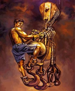 Cool Steel Worker Diamond Painting