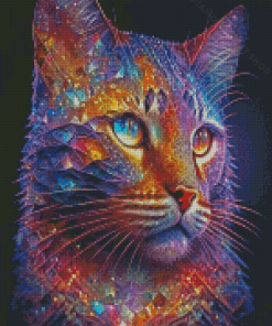 Galaxy Cat Diamond Painting