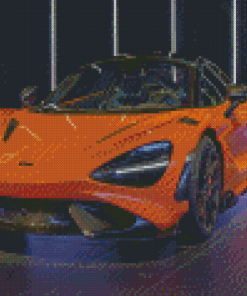 Orange Exotic Car Diamond Painting