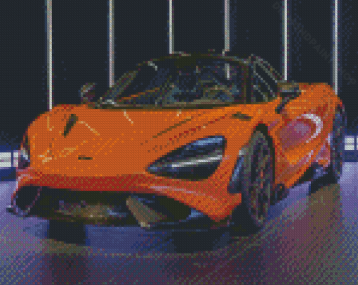 Orange Exotic Car Diamond Painting