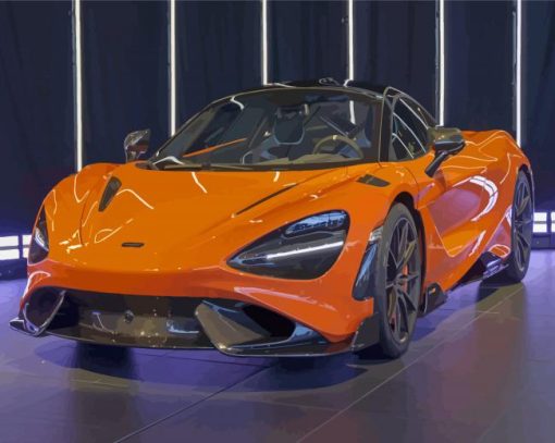 Orange Exotic Car Diamond Painting