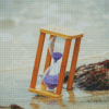 Purple Hourglass In Sand Diamond Painting