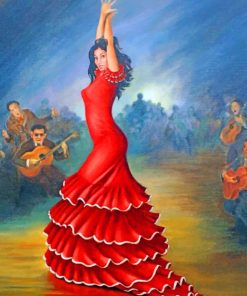 Spanish Flamenco Dancer Diamond Painting