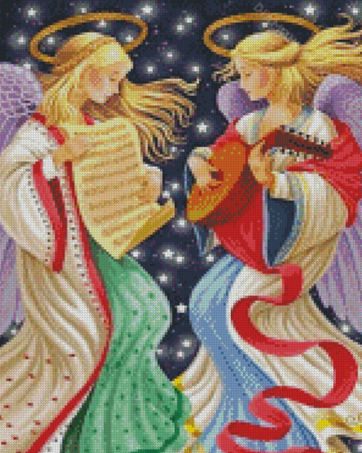 The Muscian Angels Diamond Painting