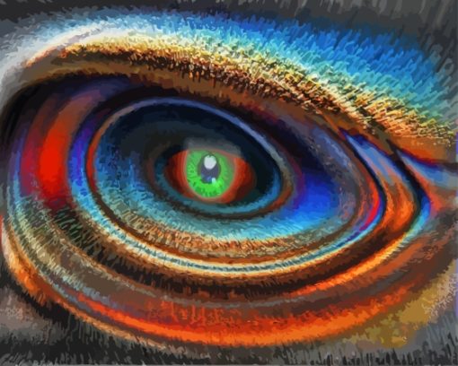 Aesthetic Abstract Eye Diamond Painting