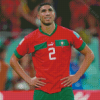 Ashraf Hakimi Moroccan Footballer Diamond Painting