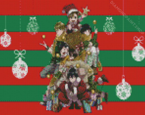 Barakamon Christmas Poster Diamond Painting