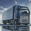 Black Volvo Truck Diamond Painting