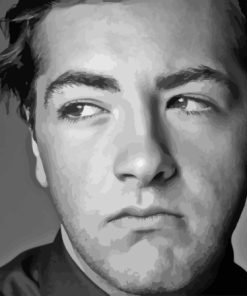 Black And White Michael Gandolfini Diamond Painting