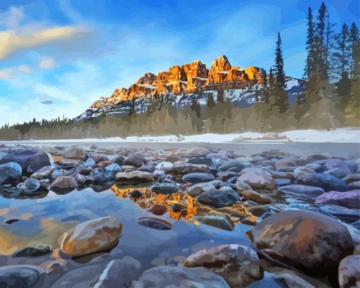 Castle Mountain Banff Diamond Painting