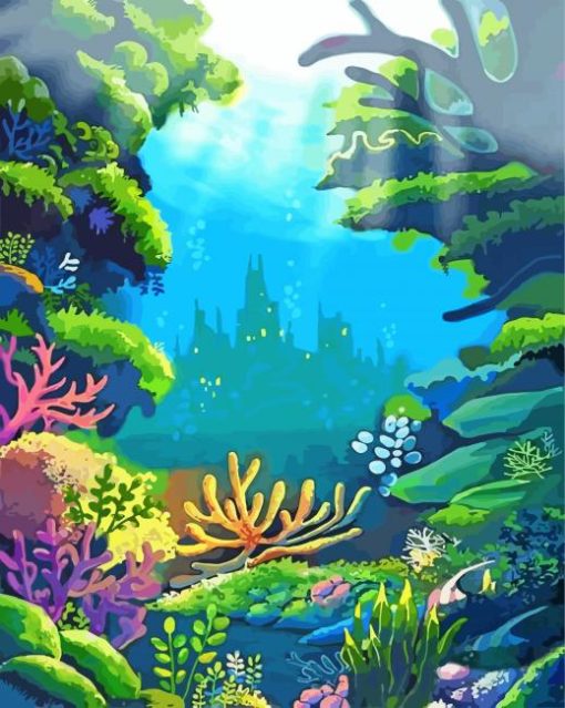 Castle Under The Sea Art Diamond Painting