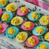 Colored Deviled Eggs Diamond Painting