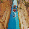 Corinth Canal Peloponnese Greece Diamond Painting