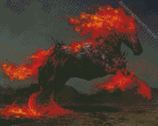 Fire Horse Diamond Painting