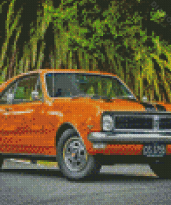 Golden Holden Monaro Car Diamond Painting