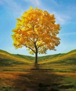 Golden Tree Diamond Painting