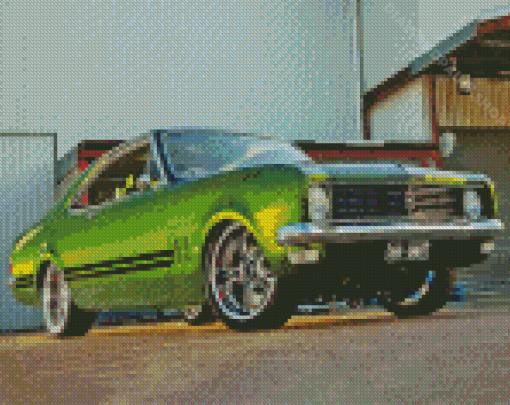 Green Holden Monaro Car Diamond Painting