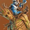 Groot And Rocket Fortnite Diamond Painting