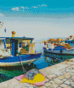 Halki Island In The Aegean Sea Diamond Painting