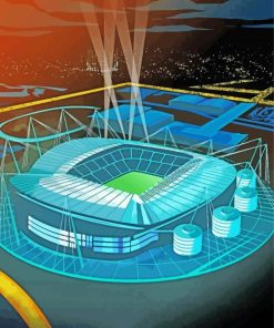 Illustration Etihad Stadium Diamond Painting