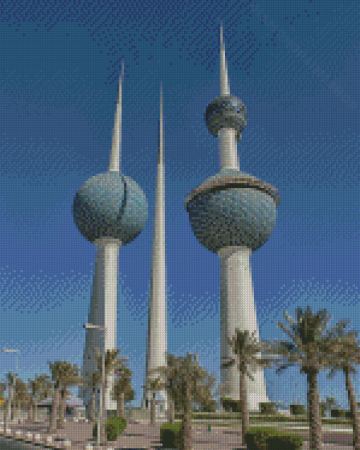 Kuwait Towers Diamond Painting