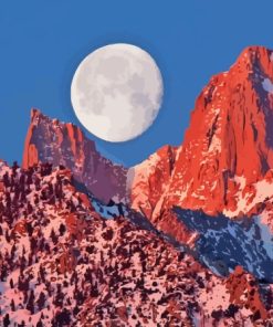 Moonlight Mt Whitney Diamond Painting