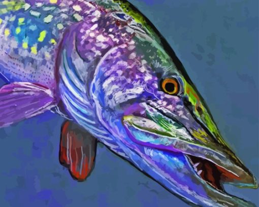 Northern Pike Fish Diamond Painting