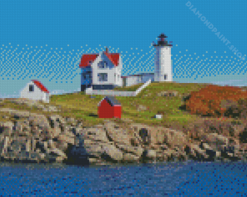 Nubble Lighthouse York Diamond Painting