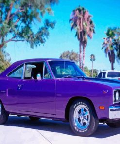 Plum Crazy Plymouth Roadrunner Diamond Painting