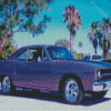 Plum Crazy Plymouth Roadrunner Diamond Painting