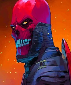 Red Skull Diamond Painting