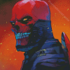 Red Skull Diamond Painting