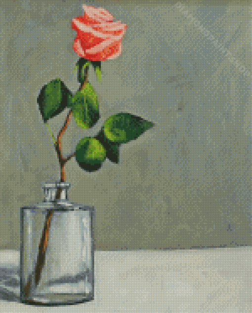 Rose In The Bottle Art Diamond Painting