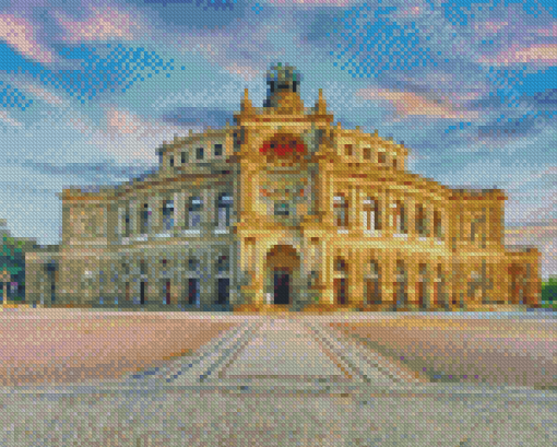 Semperoper Dresden Opera Diamond Painting