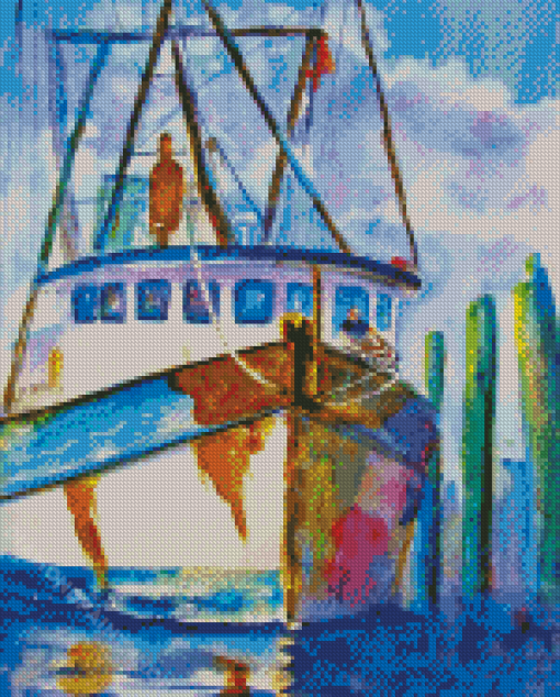 Shrimp Boat Diamond Painting