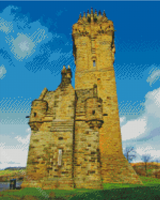 The National Wallace Monument Stirling Tower Scotland Diamond Painting