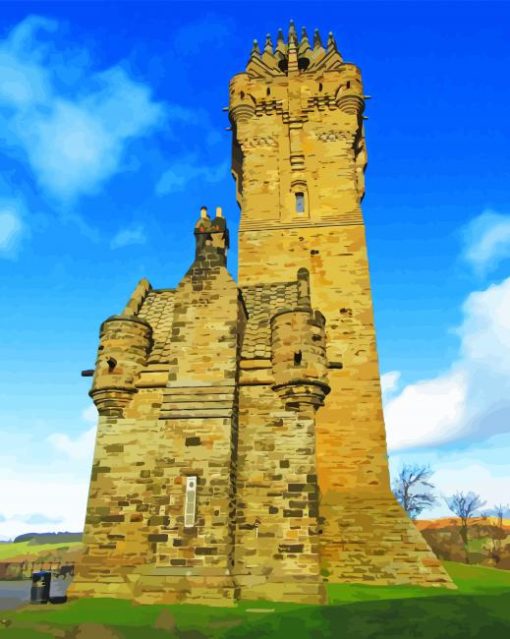 The National Wallace Monument Stirling Tower Scotland Diamond Painting