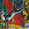 Three Cats By Franz Marc Diamond Painting