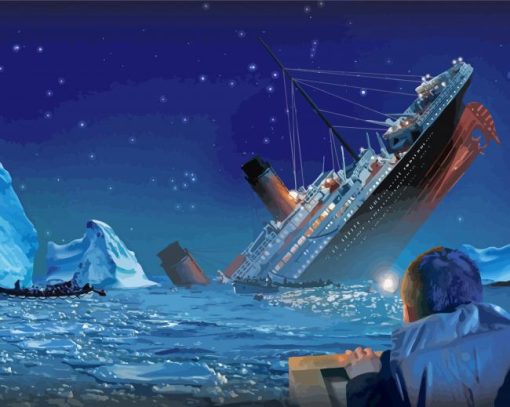 Titanic Ship Sinking Diamond Painting