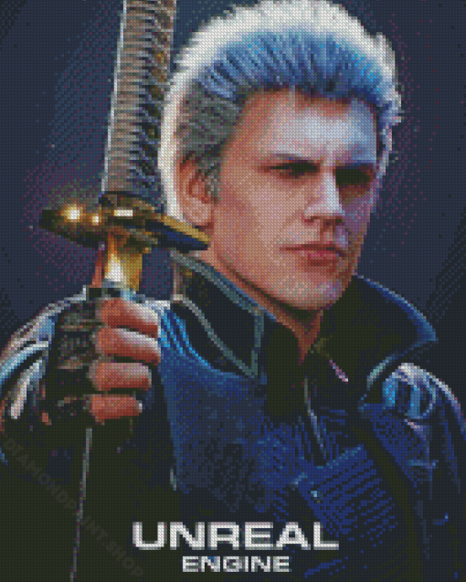 Vergil Game Character Diamond Painting